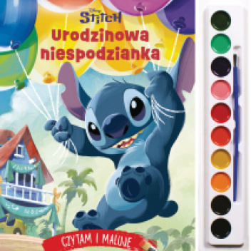 Czytam i maluję. Urodzinowa niespodzianka. Disney Stitch