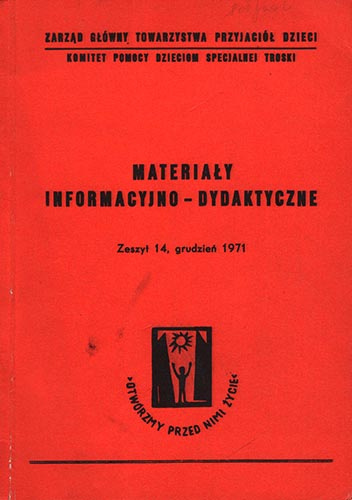 Materiały Informacyjno-Dydaktyczne. Zeszyt 14, grudzień 1971