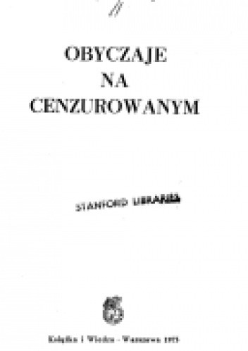 Obyczaje na cenzurowanym