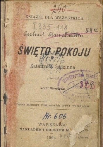 Święto pokoju : katastrofa rodzinna