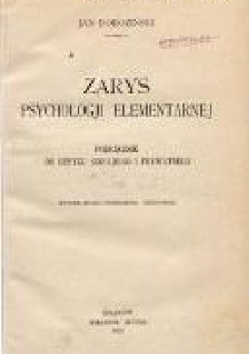 Zarys psychologii elementarnej