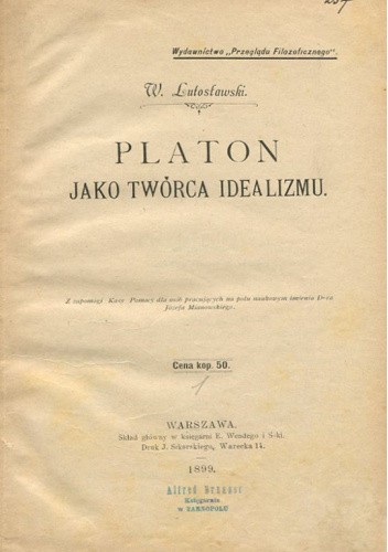 Platon jako twórca idealizmu