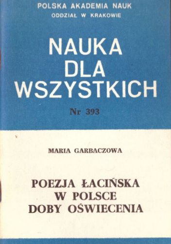 Poezja łacińska w Polsce doby oświecenia