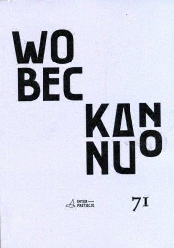 Wobec kanonu. Problemy metodologiczne