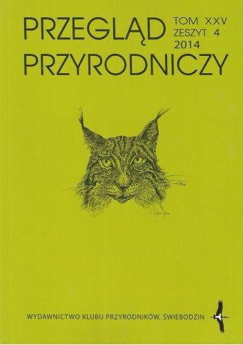 Przegląd przyrodniczy t. 25, zeszyt 4