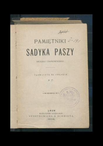 Pamiętniki Sadyka Paszy