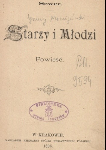 Starzy i młodzi: powieść