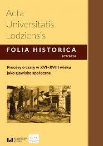 Procesy o czary w XVI–XVIII wieku jako zjawisko społeczne