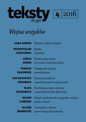 Teksty Drugie 4/2016: Wojna wstydów