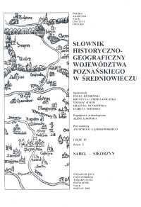 Słownik historyczno-geograficzny ziem polskich w średniowieczu (zeszyt 2)