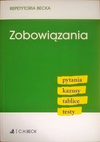 Zobowiązania. Pytania. Kazusy. Tablice. Testy