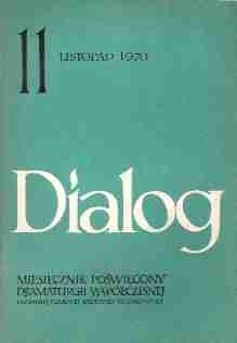 Dialog, nr 11 / listopad 1970