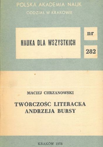 Twórczość literacka Andrzeja Bursy