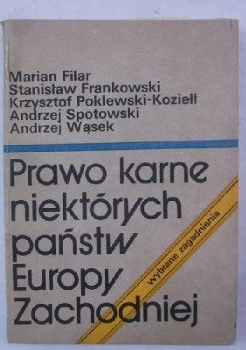 Prawo karne niektórych państw Europy Zachodniej