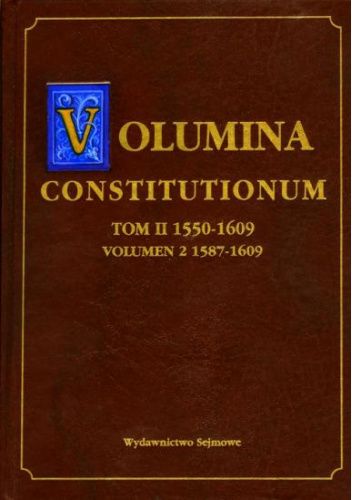 Volumina constitutionum. Tom II (1550-1609) volumen 2 (1587-1609)