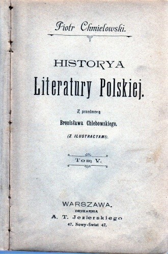 Historya Literatury Polskiej. Tom V