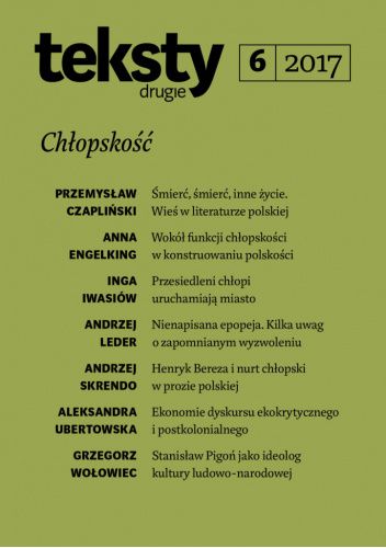 Teksty Drugie 6/2017: Chłopskość
