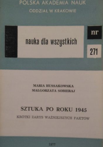 Sztuka po roku 1945: Krótki zarys ważniejszych faktów