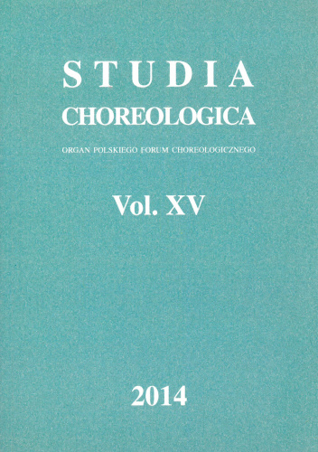 Studia Choreologica Vol. XV