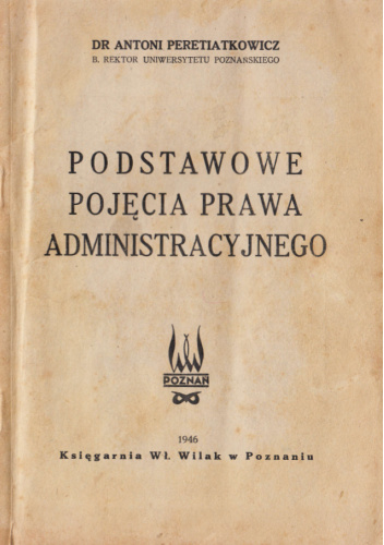 Podstawowe pojęcia prawa administracyjnego