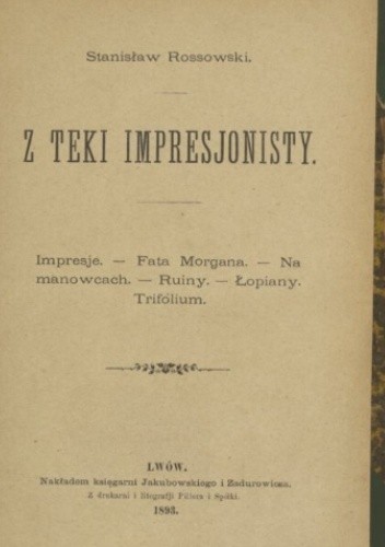 Z teki impresjonisty