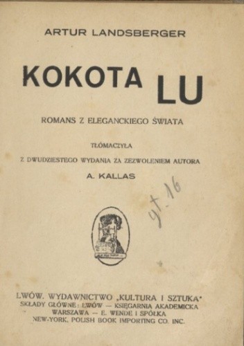 Kokota Lu: romans z eleganckiego świata