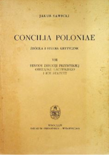 Synody diecezji przemyskiej obrządku łacińskiego i ich statuty