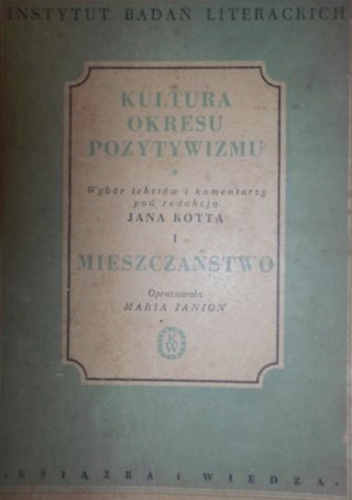 Kultura okresu pozytywizmu: Mieszczaństwo