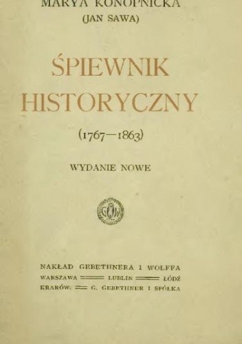 Śpiewnik historyczny. 1767 — 1863