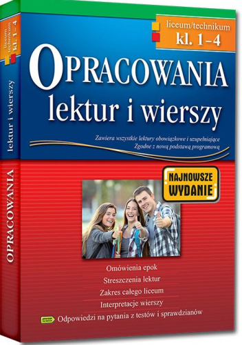 Opracowania lektur i wierszy Klasa 1-4 Liceum technikum