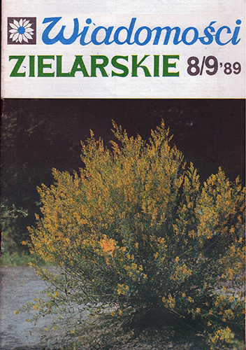 Wiadomości Zielarskie rok 1989 nr 8-9