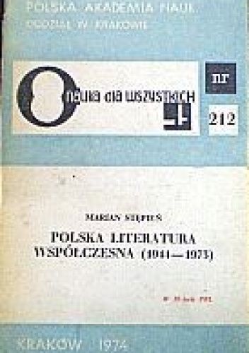 Polska literatura współczesna: 1944-1973
