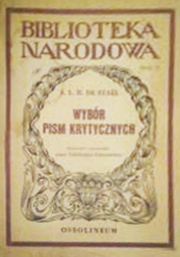Wybór pism krytycznych