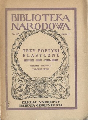 Trzy poetyki klasyczne