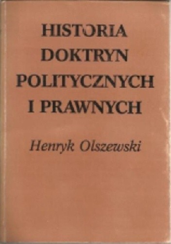 Historia doktryn politycznych i prawnych
