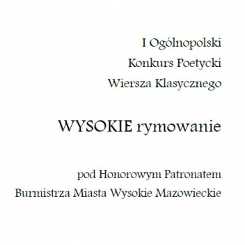 WYSOKIE rymowanie - edycja I
