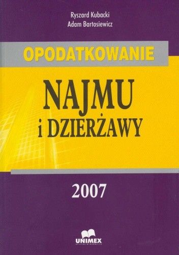 Opodatkowanie najmu i dzierżawy 2008