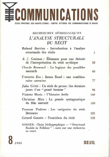 L'analyse structurale du récit