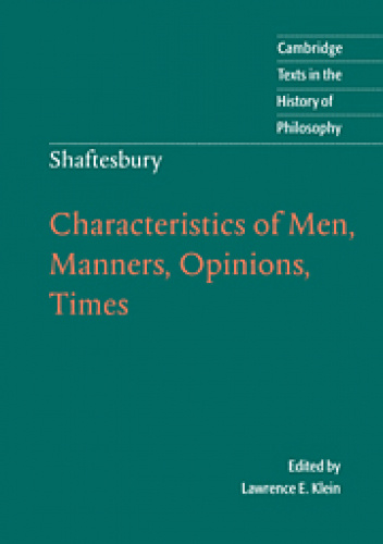 Characteristics of Men, Manners, Opinions, Times