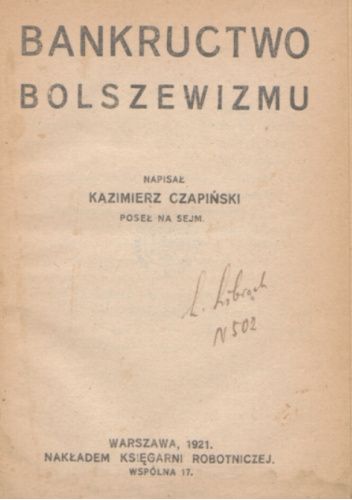 Bankructwo bolszewizmu