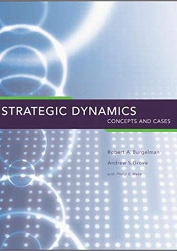 Strategic Dynamics: Concepts and Cases