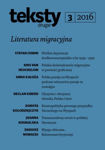 Teksty Drugie 3/2016: Literatura migracyjna