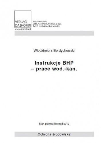 Instrukcje BHP- prace wod.- kan