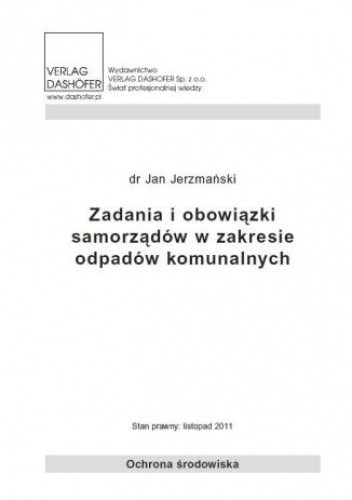 Zadania i obowiązki samorządów w zakresie odpadów komunalnych