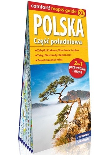 Polska. Część południowa 2w1. Przewodnik i mapa. 1:700 000 ExpressMap