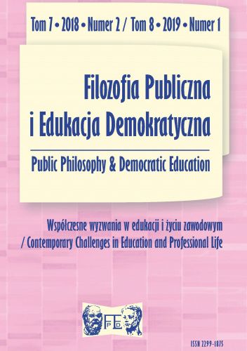 Filozofia Publiczna i Edukacja Demokratyczna (tom 7 nr 2, tom 8 nr 1)/2019