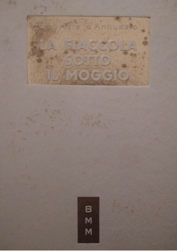 La fiaccola sotto il moggio
