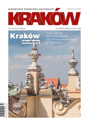 Kraków. Miesięcznik społeczno-kulturalny, nr 07-08 (188-189), Lipiec-Sierpień 2020
