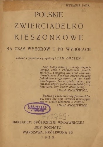 Polskie zwierciadełko kieszonkowe na czas wyborów i po wyborach