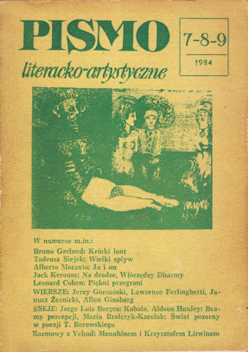 Pismo literacko-artystyczne, nr 7-8-9 1984